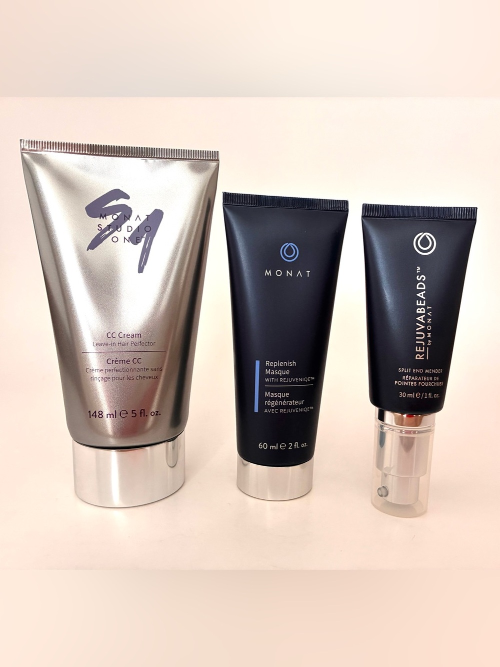 Monat Hair Care (CC Cream, Replenish Masque & Split End Mender) NEW!
